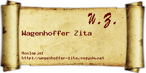 Wagenhoffer Zita névjegykártya